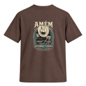 "Estampa/AMÉM" Camiseta Regular Suedine