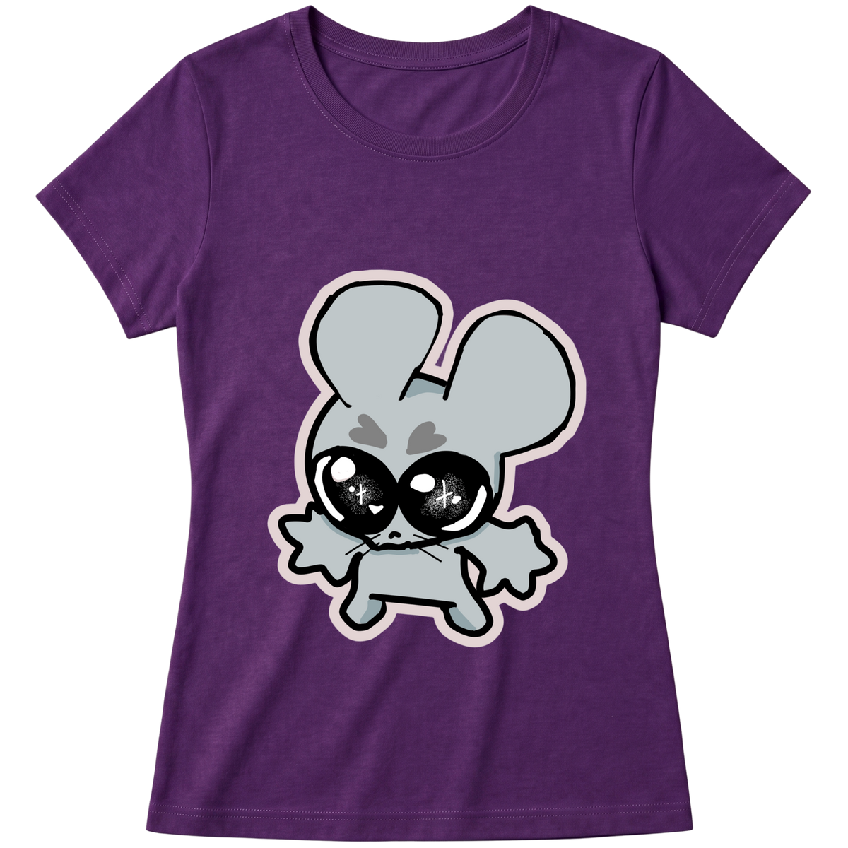 "Baby Look Classic Ratito – Camiseta Feminina Estampada Fofa" Blusa Baby Look