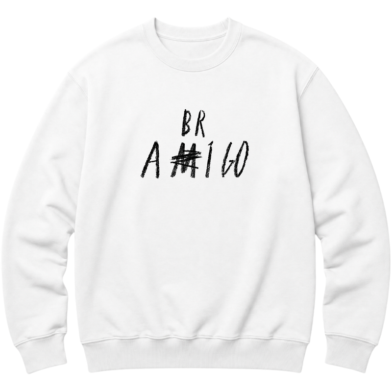 "Moletom FENDS - Frase: Amigo / Abrigo" Blusão Moletom