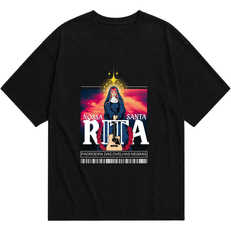 "Santa Rita Lee" Camiseta Oversized Básica