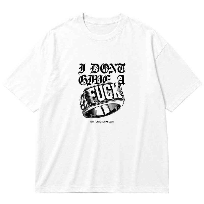 "Camiseta Oversized Cotton-Anti Polite" Oversized Premium 96% algodão 4% Elastano