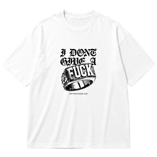 "Camiseta Oversized Cotton-Anti Polite" Oversized Premium 96% algodão 4% Elastano