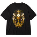 "Cristã Católica Eucaristia EC01" Oversized Premium 96% algodão 4% Elastano