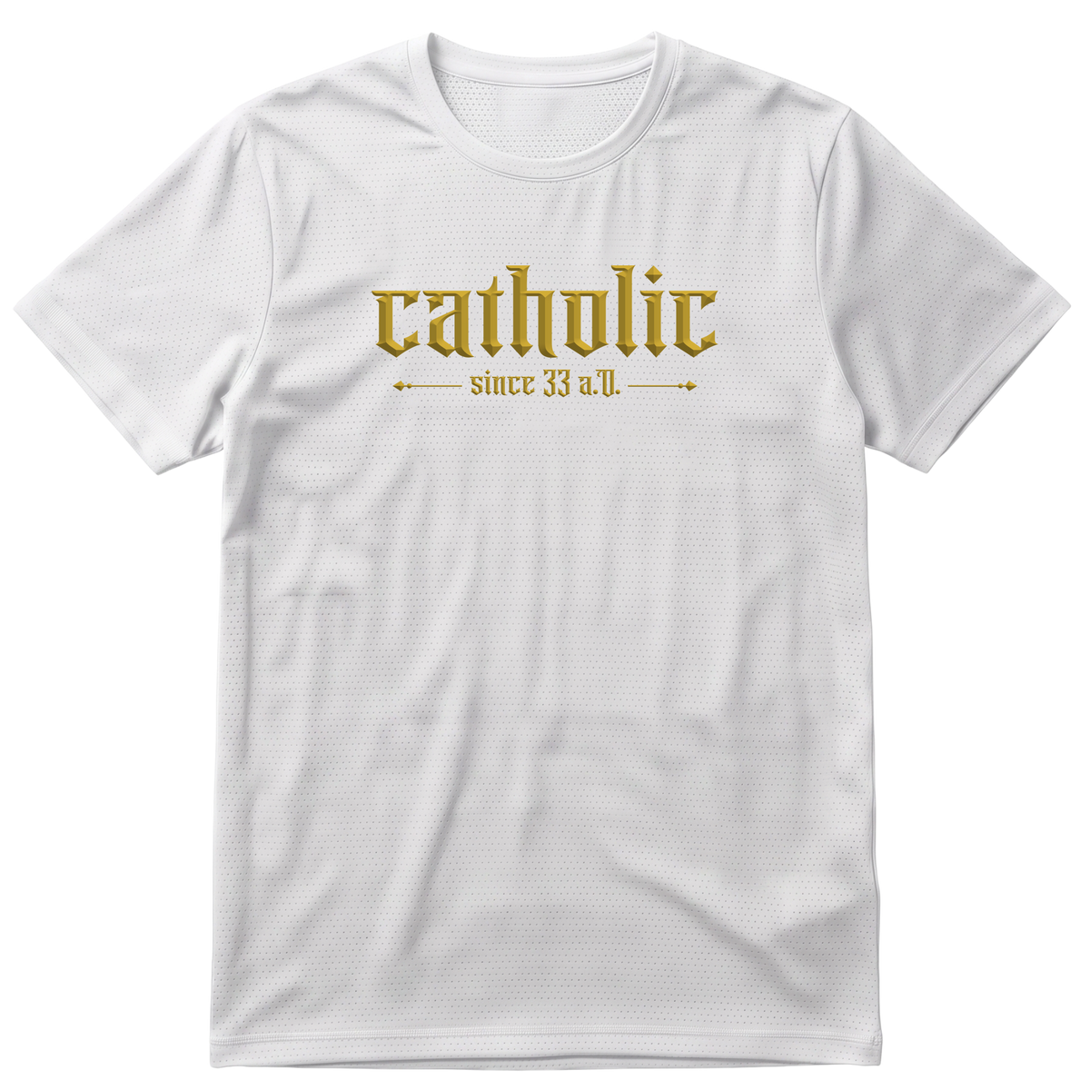 "Cristã Católica Catholic Since 33 A.D." Camiseta Regular Poliamida UV
