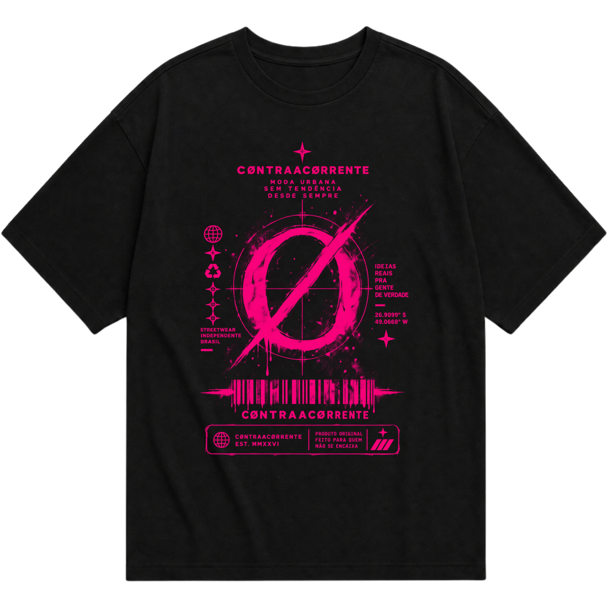 "Oversized Essential #042 - CØNTRAACØRRENTE" Oversized Básica 30.1