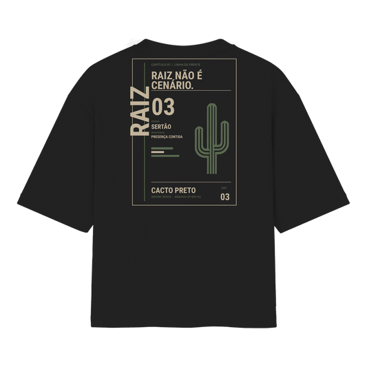 "Camiseta Oversized Capítulo Raiz" Oversized Básica 30.1