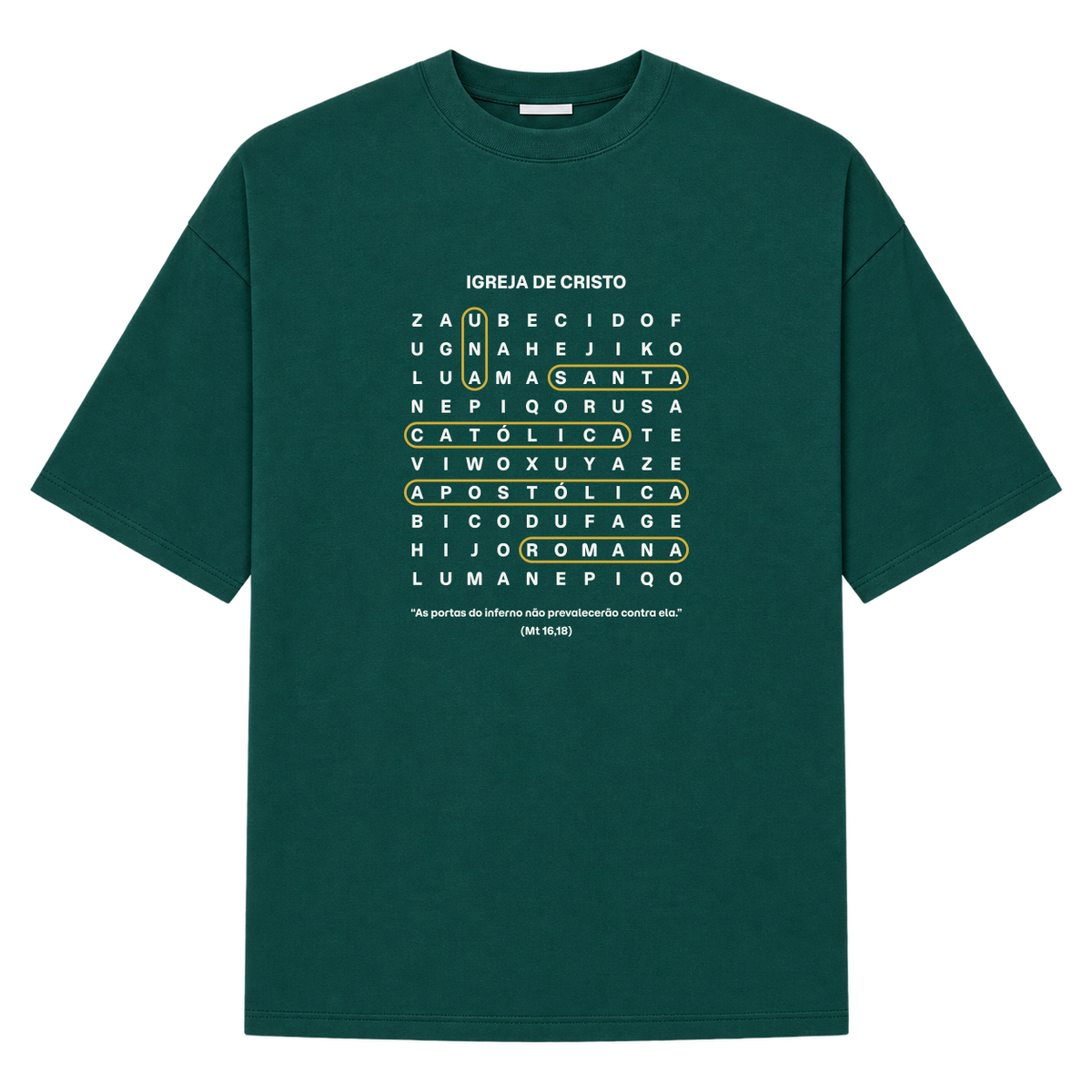"Igreja de Cristo" Camiseta Oversized Suedine 220g