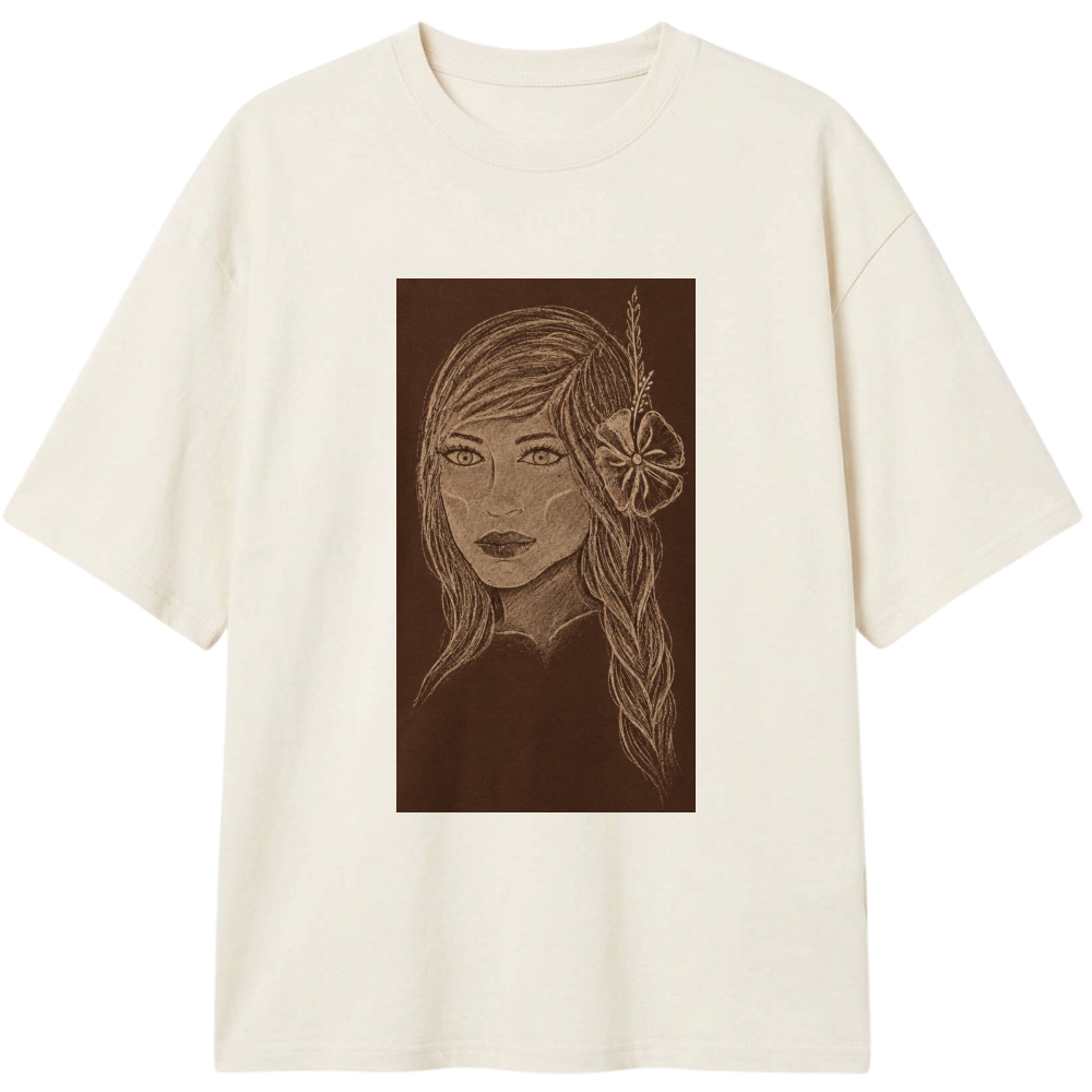 "Camiseta índia tribo do sul" Camiseta Oversized Classic