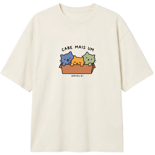 "Camiseta Cabe Mais Um" Camiseta Oversized Classic