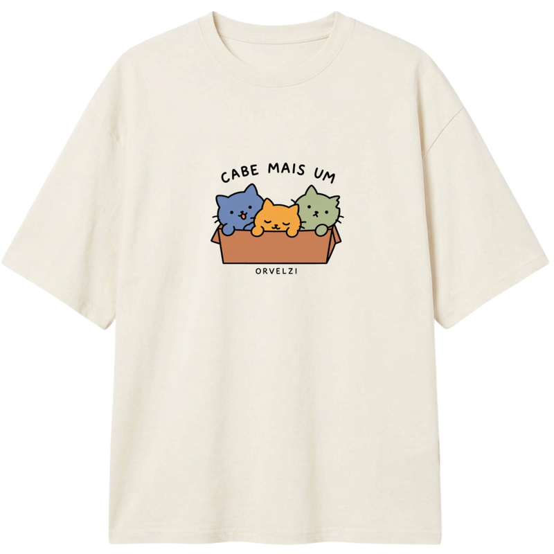 "Camiseta Cabe Mais Um" Camiseta Oversized Classic