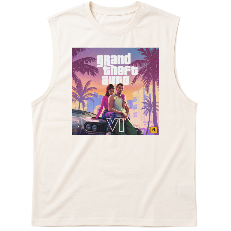 "VI.CE CITY THEMES" Tank Top Machão Suedine
