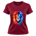 "Leão Elemental — Fire & Ice" Camiseta Dryfit Feminina Basic