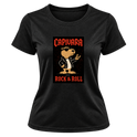 "Capivara Rock & Roll DTF" Camiseta Dryfit Feminina Basic