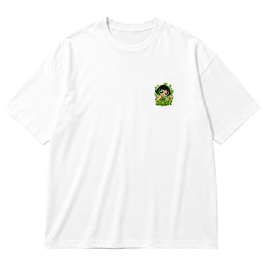"Super Poderosa Verde" Oversized Premium 96% algodão 4% Elastano