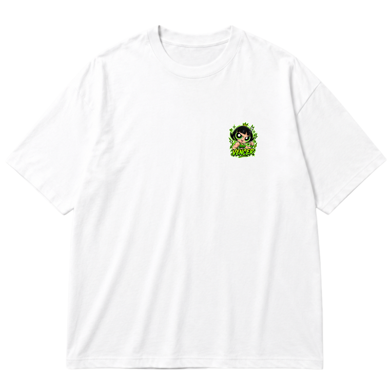 "Super Poderosa Verde" Oversized Premium 96% algodão 4% Elastano