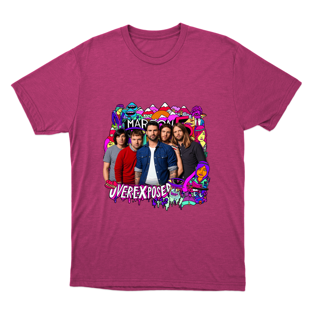 "Maroon 5 — Overexposed" Camiseta Básica Unissex