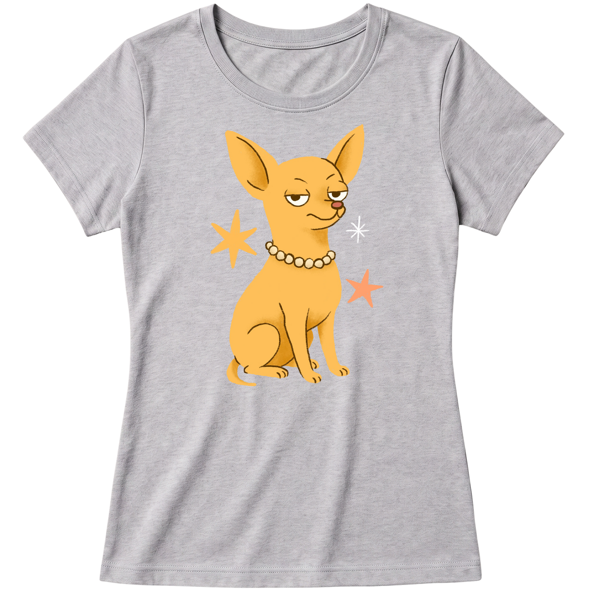 "Chihuahua de pelo curto" Blusa Baby Look