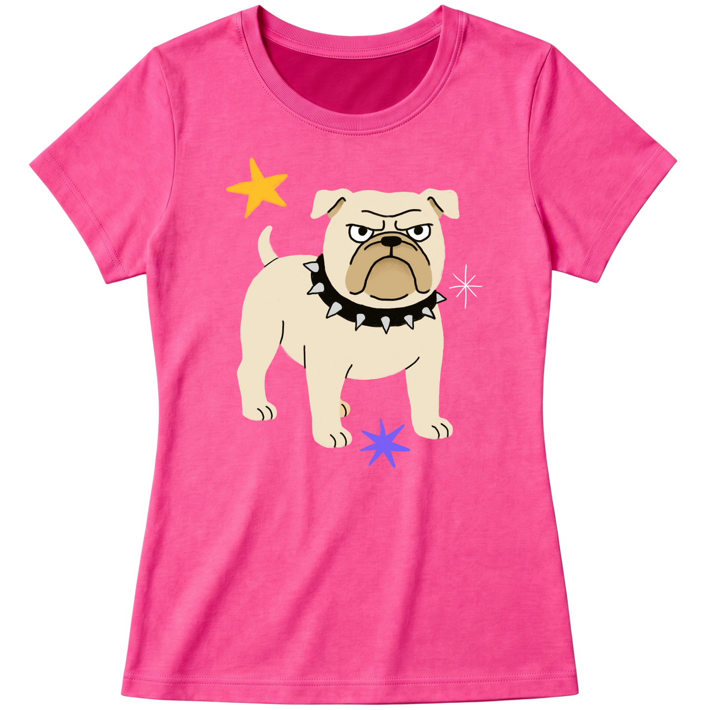"Bulldog" Blusa Baby Look