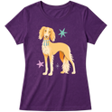 "Saluki" Blusa Baby Look