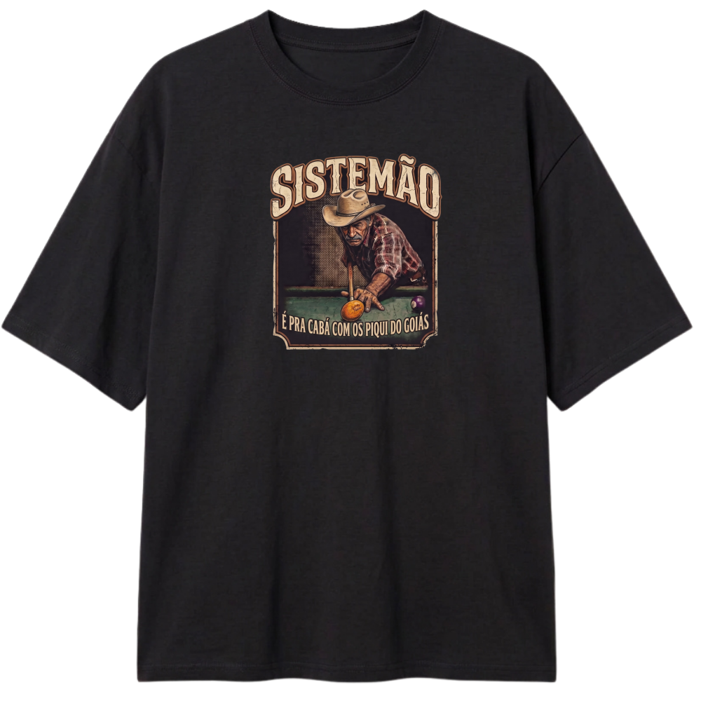 "Estampa/É PRA CABÁ" Camiseta Oversized Classic