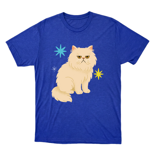 "Gato persa" Camiseta Básica Unissex