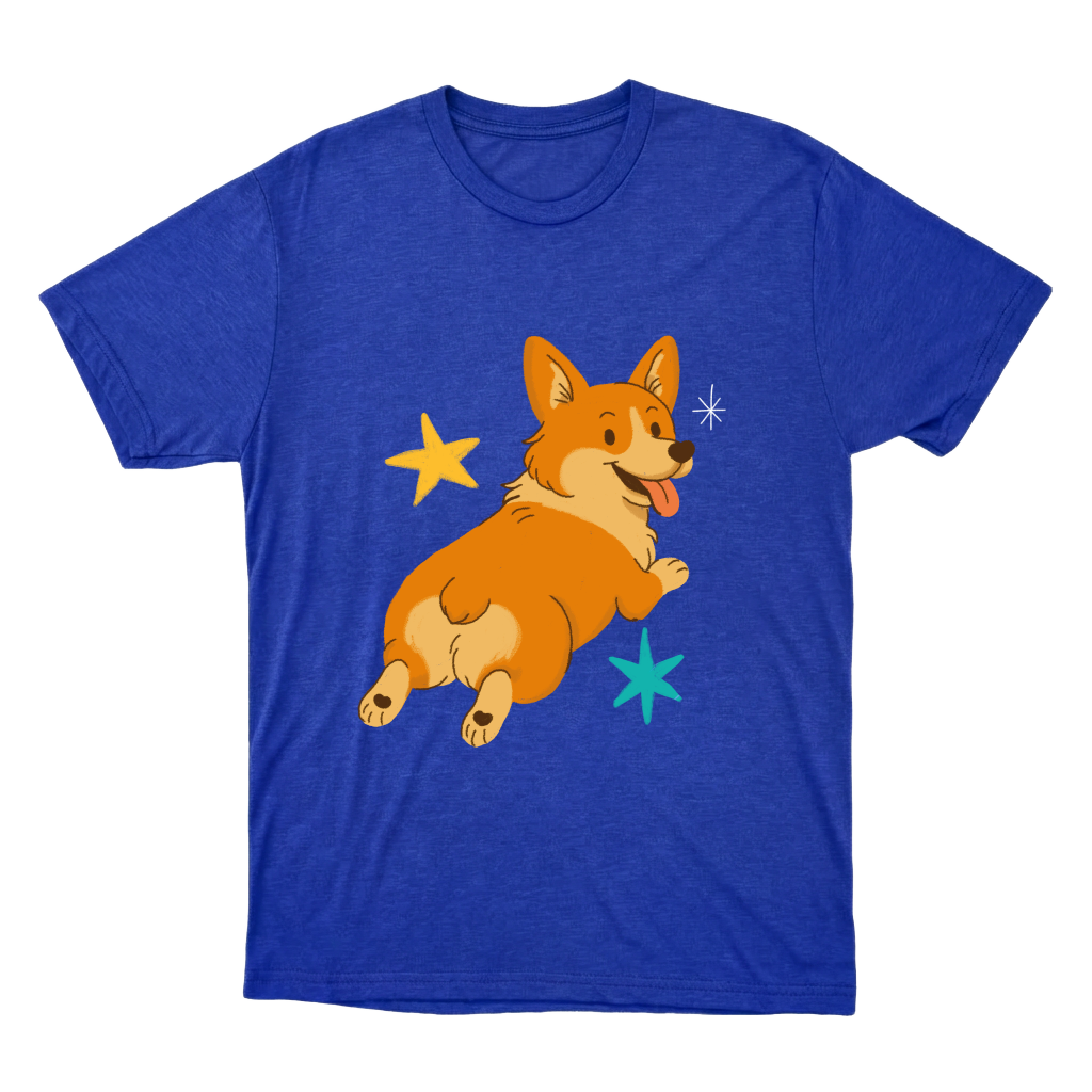 "corgi" Camiseta Básica Unissex
