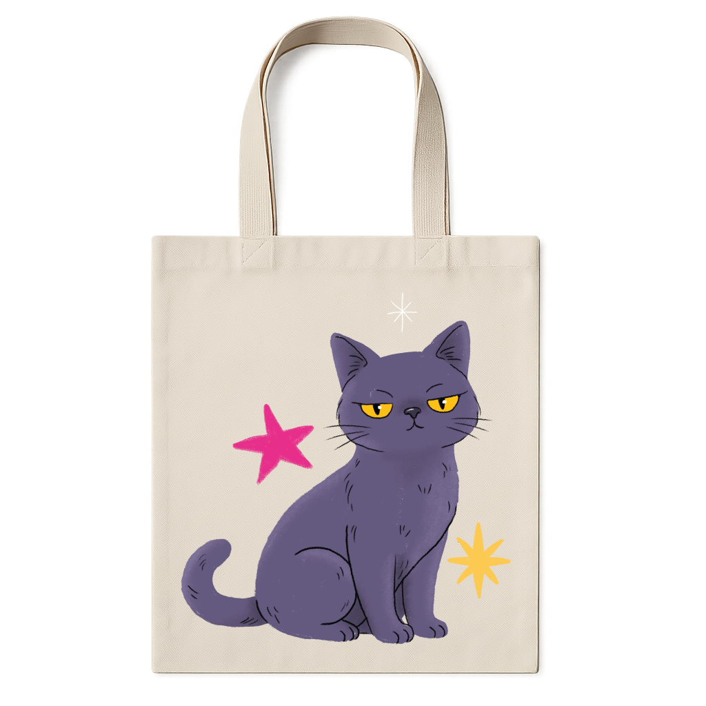 "Gata cinza" Ecobag