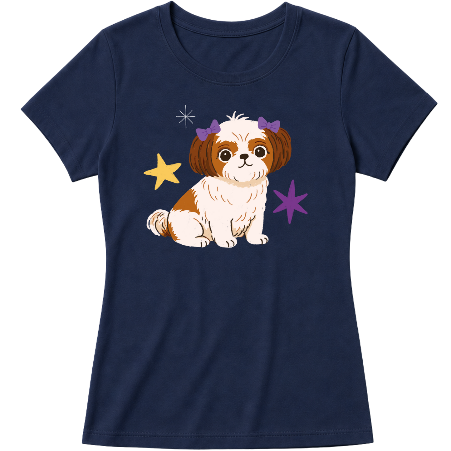 "Shih-tzu" Blusa Baby Look