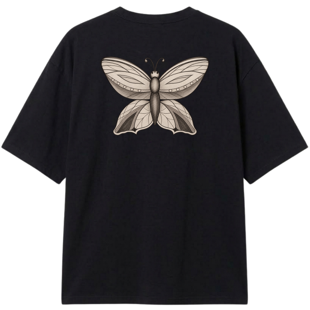 "Camiseta  butterfly Coleção Nature." Camiseta Oversized Classic