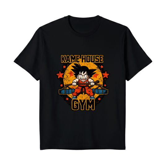 "BLUSA GOKU KAME HOUSE GYM" Camiseta Regular 30.1 Penteada