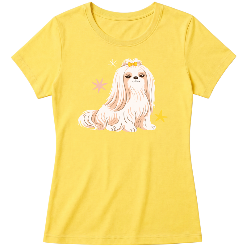 "lhasa apso" Blusa Baby Look