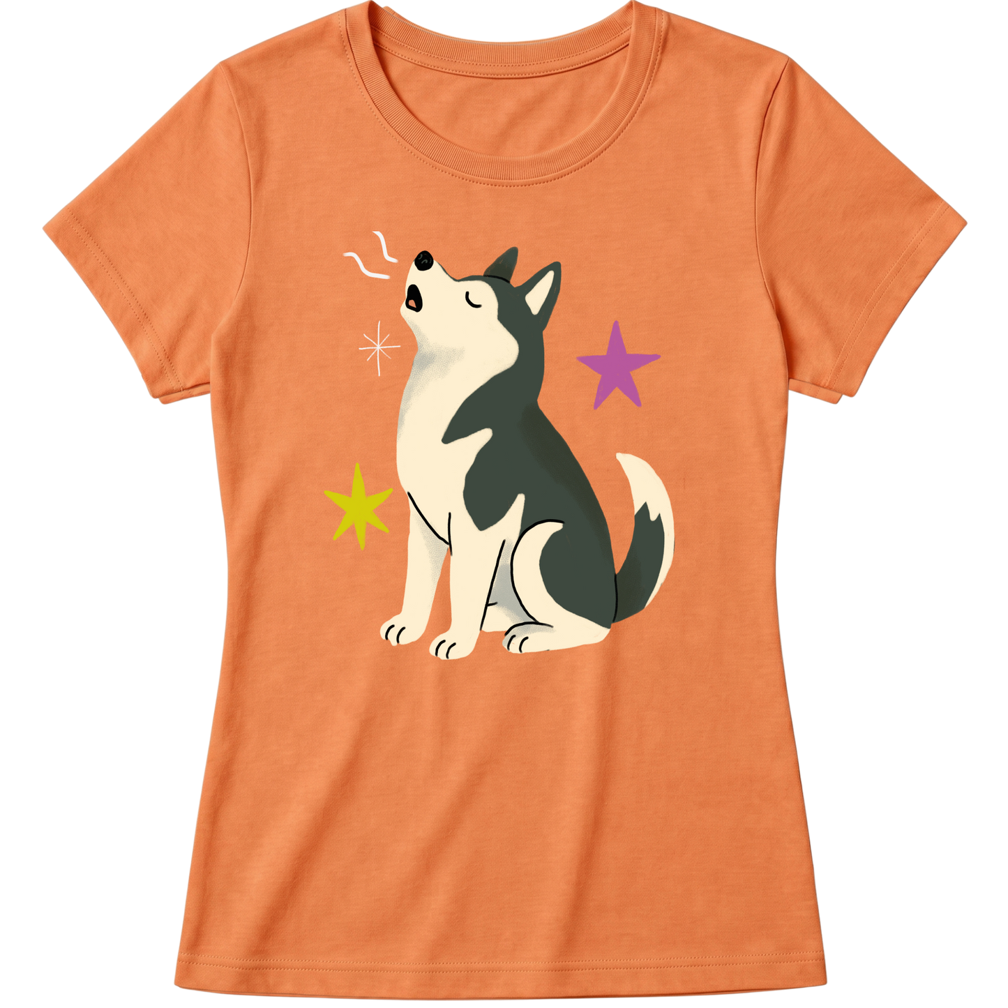 "Husky siberiano" Blusa Baby Look