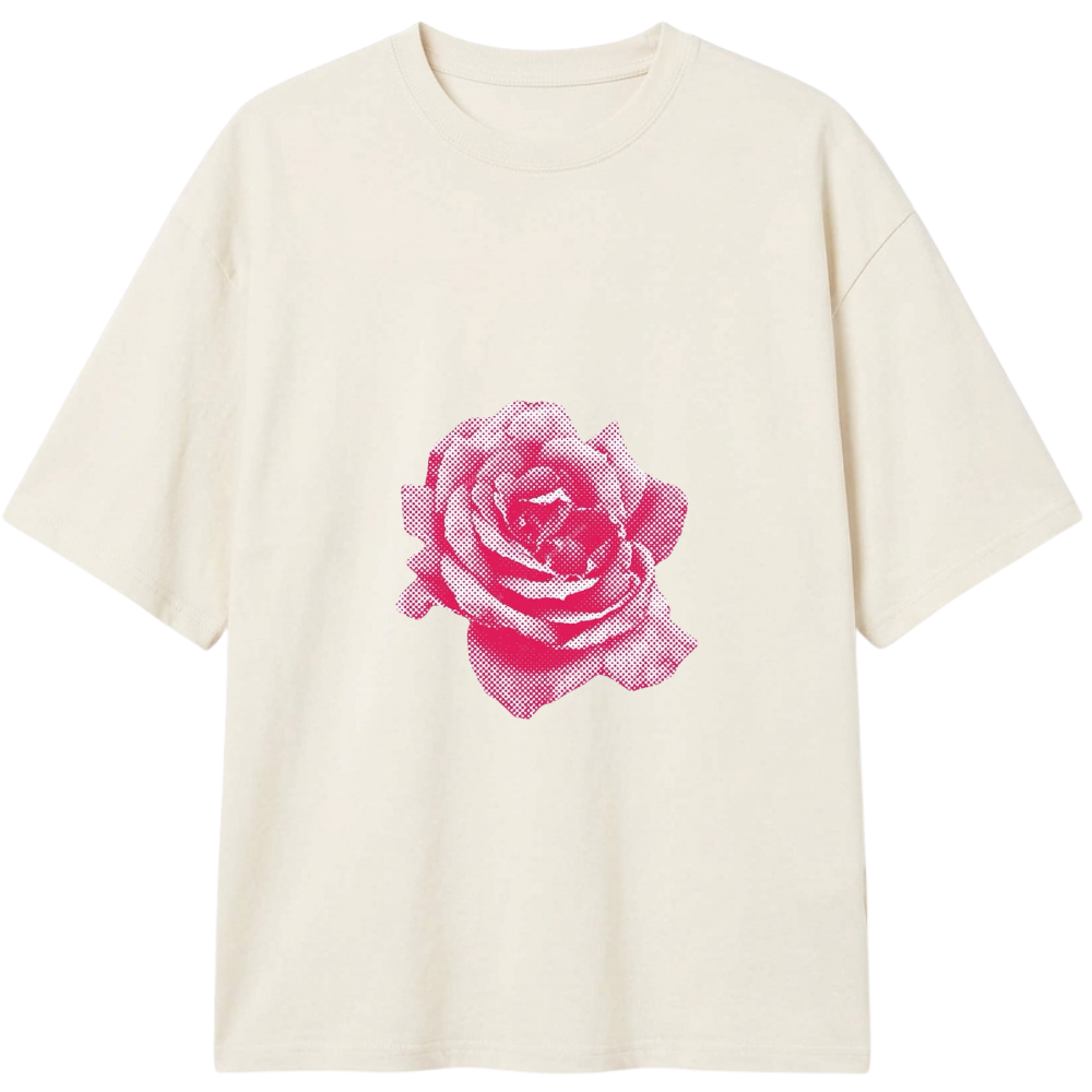 "Camisa Oversized Pinky Rose" Camiseta Oversized Classic