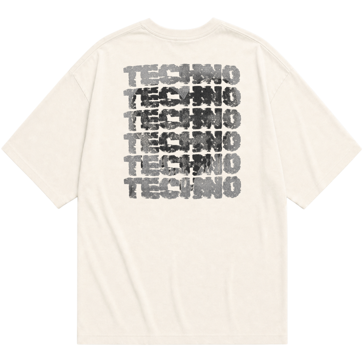 "LOVE TECHNO" Oversized Básica 30.1