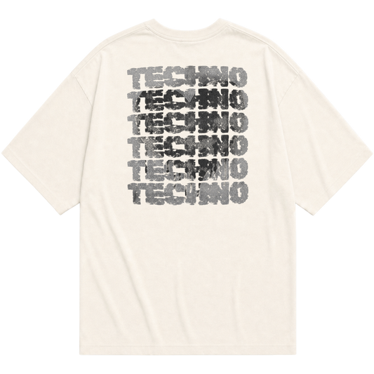 "LOVE TECHNO" Oversized Básica 30.1