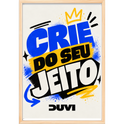 "Quadro Caixa - Crie do seu jeito" Quadro caixa sem vidro acrílico