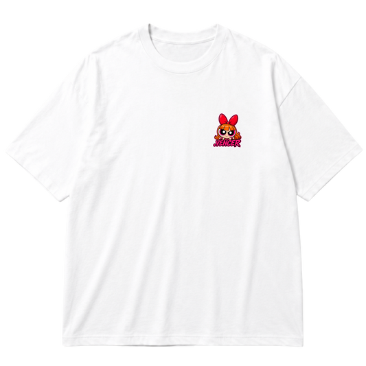 "Super Poderosa Vermelho" Oversized Premium 96% algodão 4% Elastano