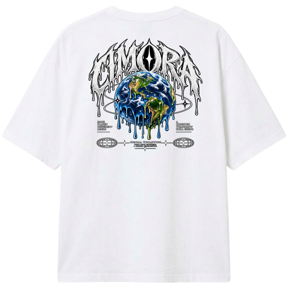 "Camiseta CIMORA - Melting Earth" Camiseta Oversized Classic