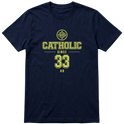 "F&C Catholic Since 33 AD" Camiseta Premium Unissex Bunker Studios