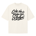 "Oversized Suedine Cola Na Minha" Camiseta Oversized Suedine 220g