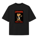 "Capivara Rock & Roll DTF" Camiseta Oversized Suedine 220g