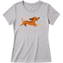 "Dachshund - salsicha" Blusa Baby Look