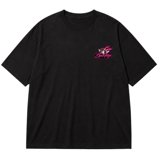 "Camiseta Oversize Backstage" Oversized Premium 96% algodão 4% Elastano
