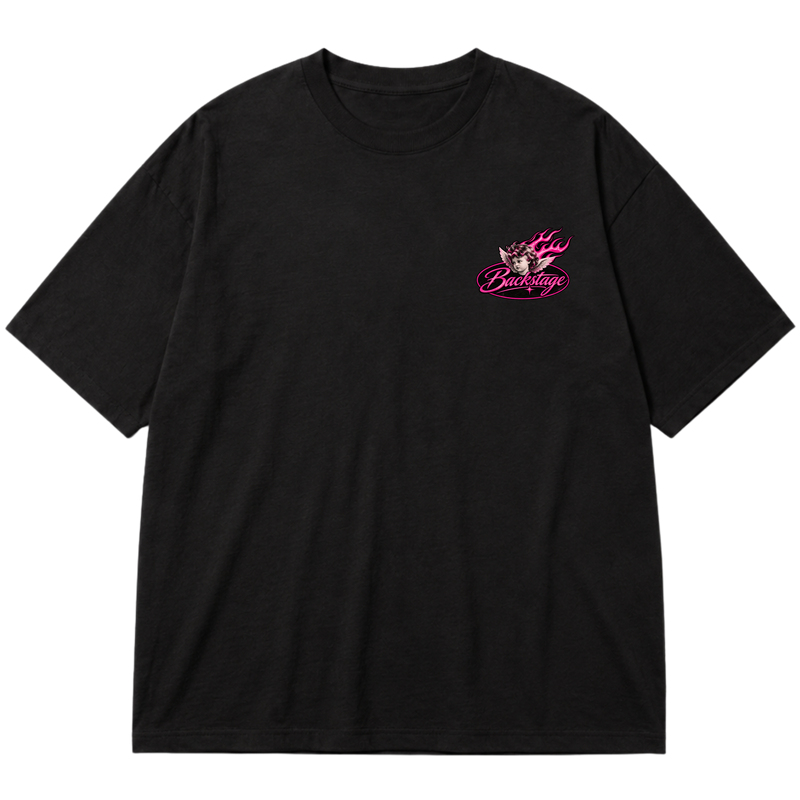 "Camiseta Oversize Backstage" Oversized Premium 96% algodão 4% Elastano