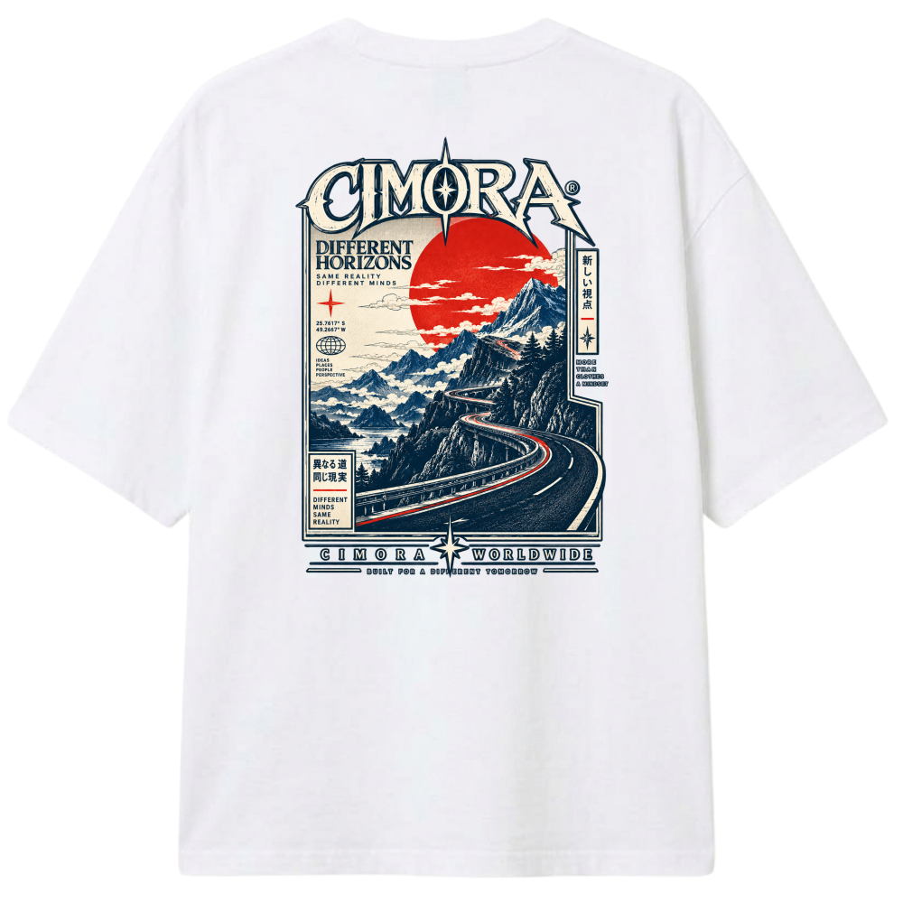 "Camiseta Cimora - Different Horizons" Camiseta Oversized Classic