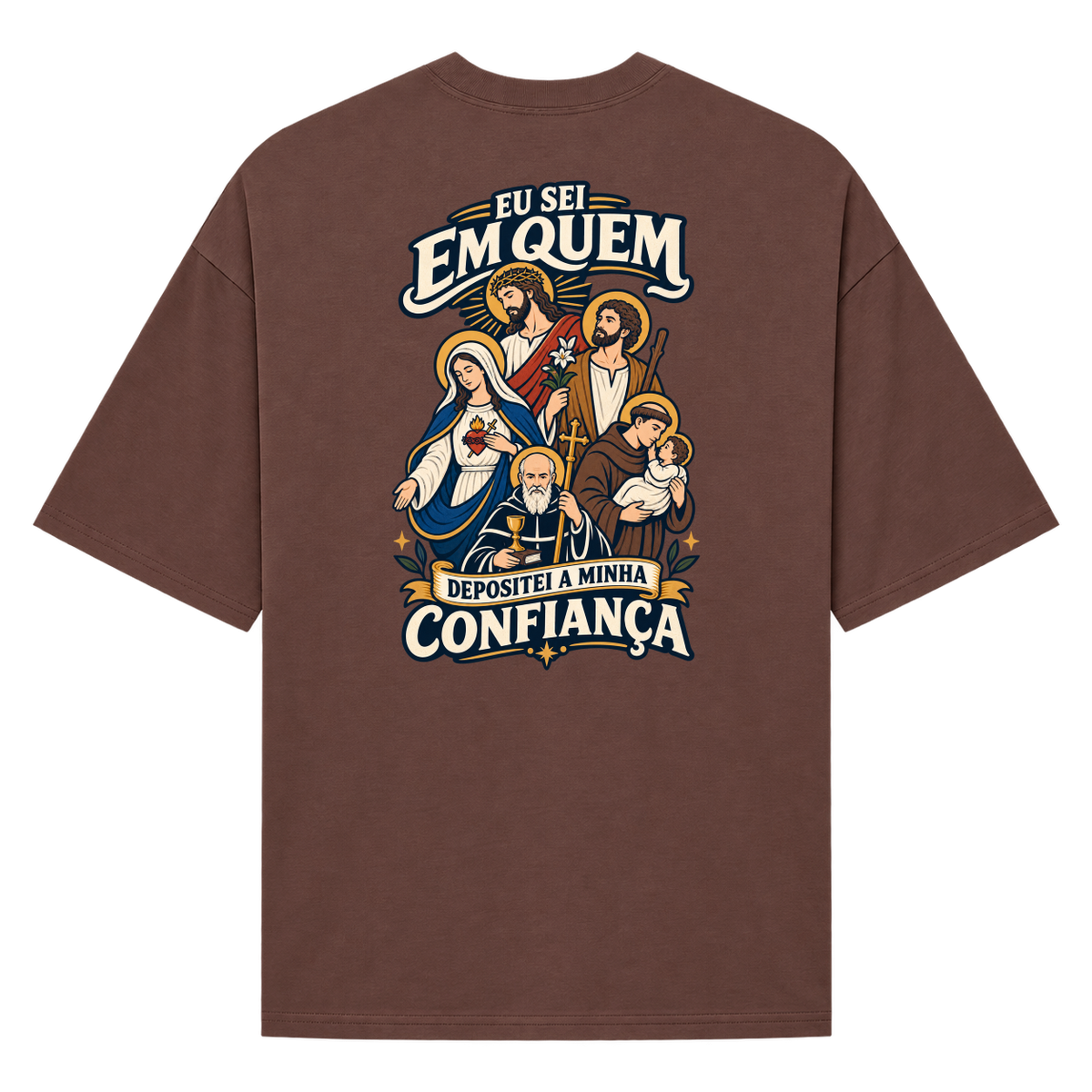 "2 TIMÓTEO 1:12" Camiseta Oversized Suedine 220g
