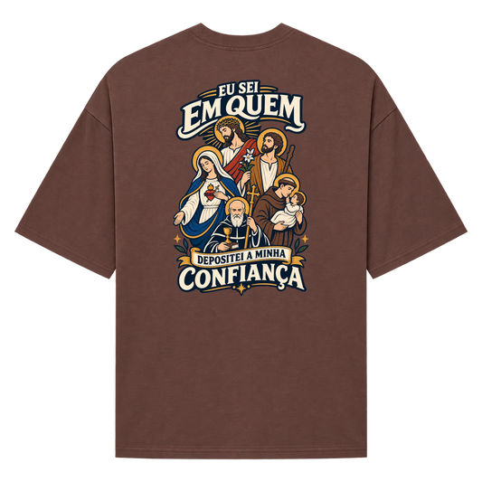 "2 TIMÓTEO 1:12" Camiseta Oversized Suedine 220g
