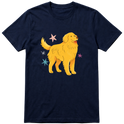 "Golden retrivier" Camiseta Básica Unissex