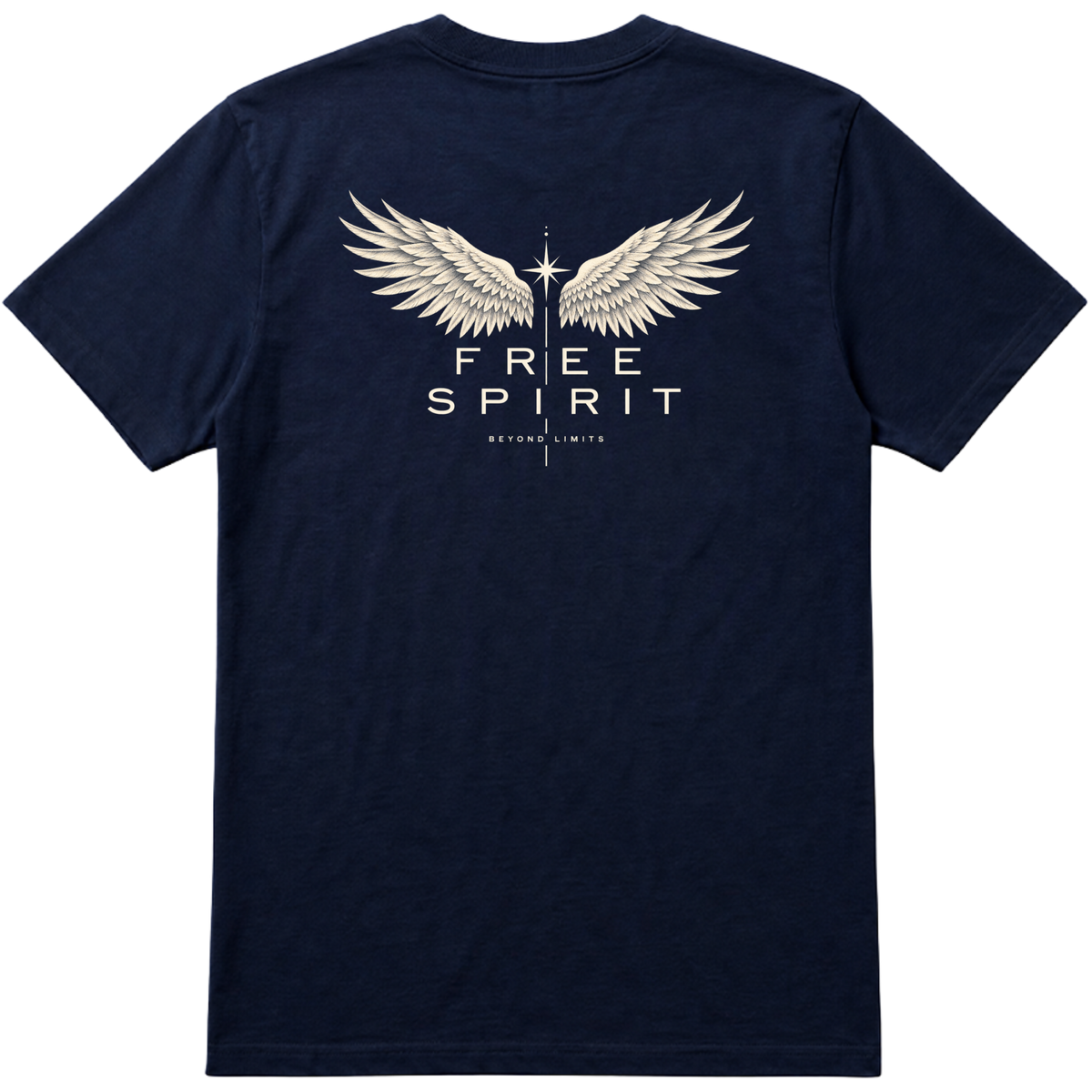 "Camiseta Regular Essential - Free Spirit (Técnica DFT)" Camiseta Premium Unissex Bunker Studios