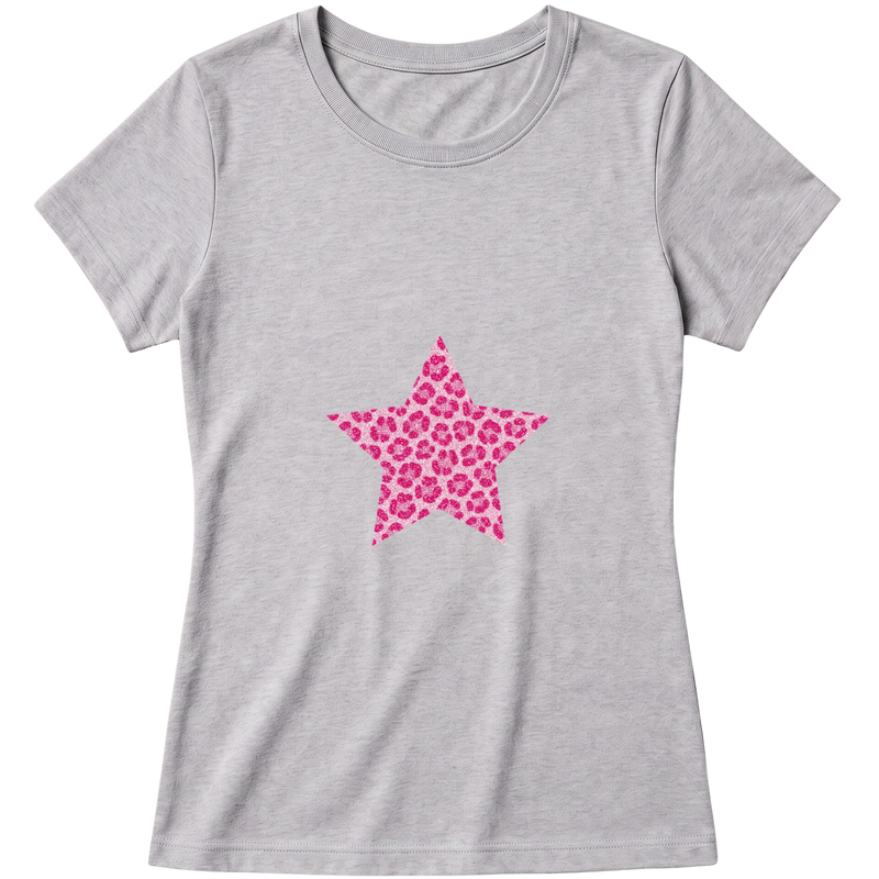 "Baby Look Pinky Star" Blusa Baby Look